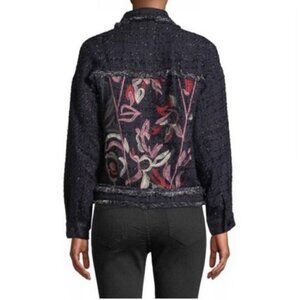 Foxiedox Embroidered Jacket Blue Medium NEW WITH TAGS STYLE FA839JK